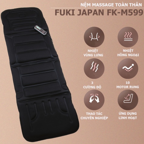Nệm massage toàn thân Fuki Japan FK-M599 (thế hệ mới)9