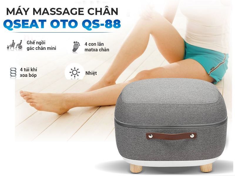 Máy massage chân QSeat OTO QS-88 (màu xám)