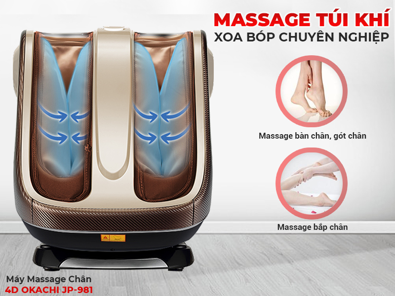 Máy Massage Chân 4D OKACHI JP-981 (Cao cấp) 