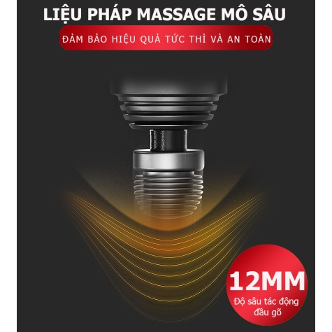Súng massage toàn thân OKACHI LUXURY JP-i5 Pro (Viền đỏ)7