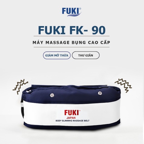 Máy massage bụng FUKI Nhật Bản FK90 Vải Dù dòng cao cấp (xanh đen)5
