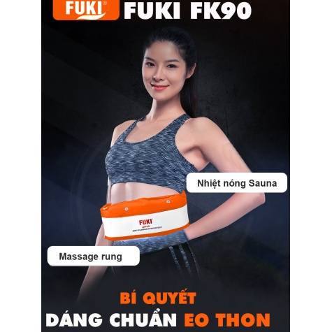 Máy massage bụng FUKI FK90 Vải Dù Siêu Bền dòng cao cấp (màu cam)1
