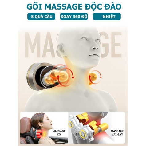 Đệm Massage Toàn Thân Fuki 4D Luxury FK-A997