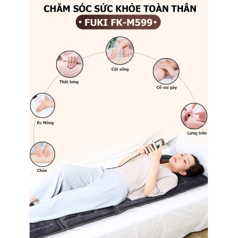 Nệm massage toàn thân Fuki Japan FK-M599 (thế hệ mới)2