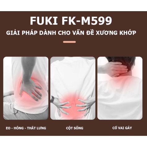 Nệm massage toàn thân Fuki Japan FK-M599 (thế hệ mới)8