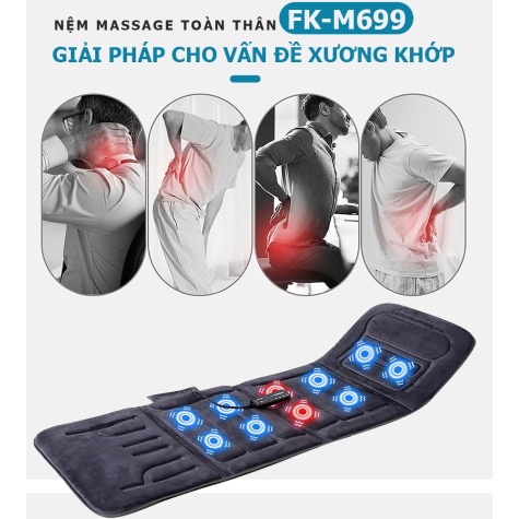 Nệm massage toàn thân Fuki Japan FK-M699 (dòng cao cấp)5