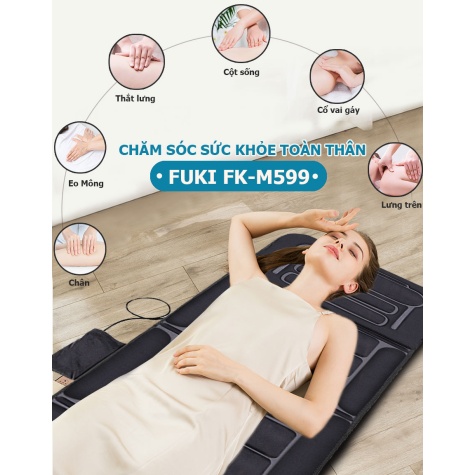 Nệm massage toàn thân Fuki Japan FK-M699 (dòng cao cấp)8