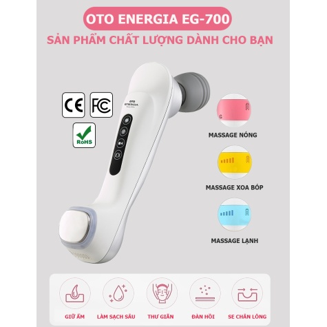 Máy massage mặt chống lão hóa nóng lạnh OTO Energia EG-700 (màu bạc)2
