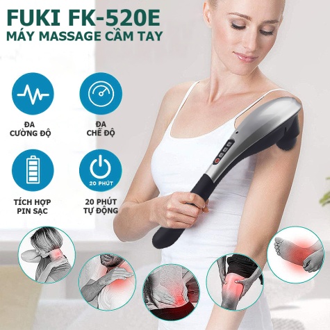 Máy massage cầm tay Fuki Japan FK-520E (Pin sạc)3