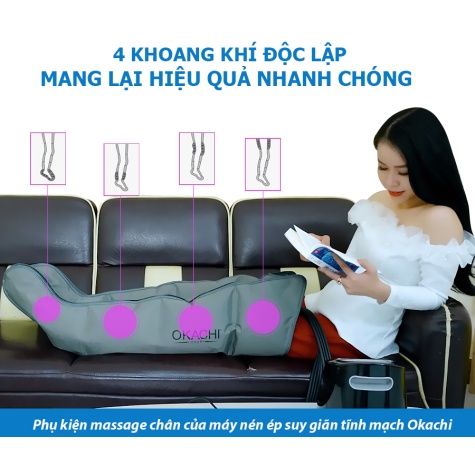 Phụ kiện phần chân máy nén ép suy giãn tĩnh mạch OKACHI1