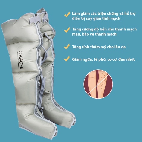 Phụ kiện phần chân máy nén ép suy giãn tĩnh mạch OKACHI7