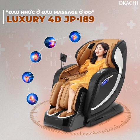 Ghế massage toàn thân OKACHI Luxury 4D JP-I89 (Cao cấp)2