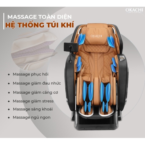 Ghế massage toàn thân OKACHI Luxury 4D JP-I89 (Cao cấp)8