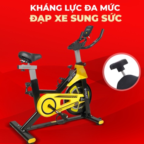 Xe đạp tập thể dục Califit Luxury CF-390A (màu Vàng)3