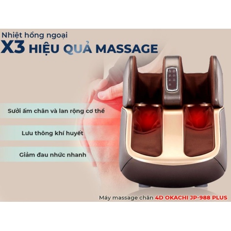 Máy massage chân thông minh 4D OKACHI JP-988 Plus4