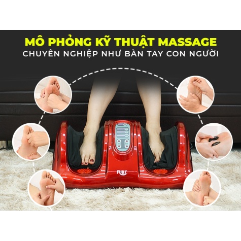 Máy massage chân hồng ngoại Fuki Nhật Bản FK-6811 (màu đỏ)2
